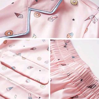 Đồ ngủ đồ mặc nhà pijama đùi que kem chất lụa quảng châu siêu Mịn giá sỉ