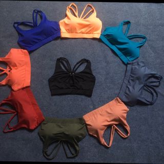 BỘ ĐỒ TẬP GYM YOGA PHỐI LƯNG ĐAN DÂY QUẠT L1