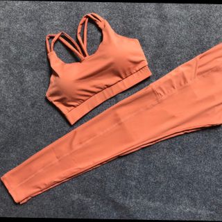 BỘ ĐỒ TẬP GYM YOGA PHỐI LƯNG ĐAN DÂY QUẠT L1