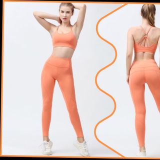 BỘ ĐỒ TẬP GYM YOGA PHỐI LƯNG ĐAN DÂY QUẠT L1