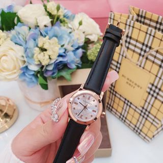 Đồng hồ Bu dây da nữ về 3 màu