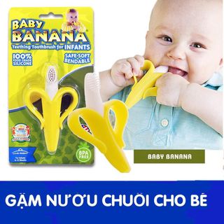 Gặm nướu cho bé hình quả chuối siêu mềm