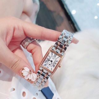 Đồng hồ nữ inox mặt chữ nhật