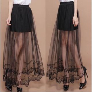 Chân Váy Maxi Ren thời trang, phong cách