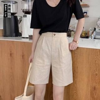 Quần short khuy xước UNISEX