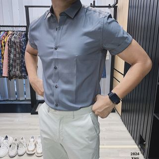 Áo sơmi tay ngắn nam slimfit AKUBA - 2824