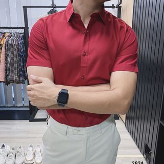 Áo sơmi tay ngắn nam slimfit AKUBA - 2824