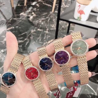 Đồng hồ lắc inox nữ kính sapphire Sunrise 02