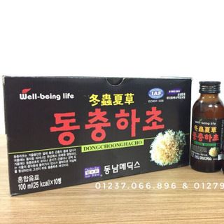 Nước hồng sâm và Đông Trùng Hạ Thảo 100ml