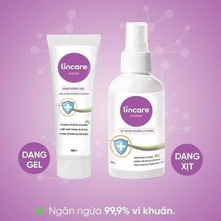 XỊT VÀ GEL NGỪA KHUẨN CÁ NHÂN LINCARE HYGIENE