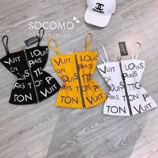 Áo 2 dây KHOÁ NGỰC siêu cá tính