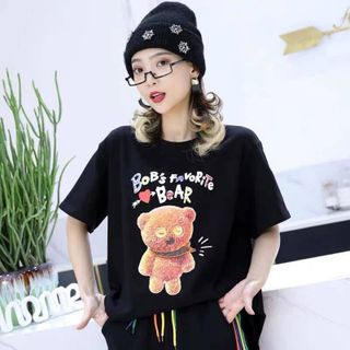Áo phông cộc tay CỔ TRÒN hàng Quảng Châu - Hoạ tiết ngẫu nhiên