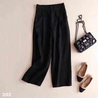 Quần Culottes dài Thô Xước Siêu đẹp
