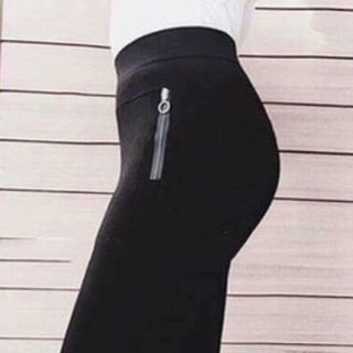 Quần legging phối KHÓA SƯỜN Hàn Quốc chất UMI giá sỉ