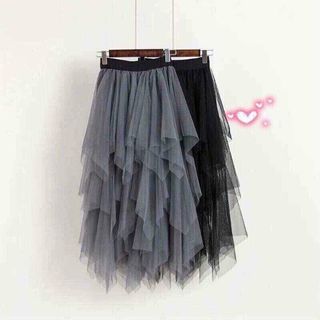 Chân váy voan TUA NHỌN dáng xoè CÁ TÍNH