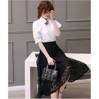 Chân váy REN vạt chéo