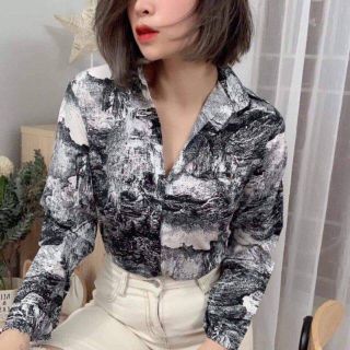 Áo sơ mi hoạ tiết 3D