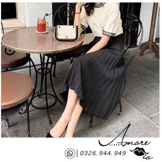 CHÂN VÁY XẾP LY CAO CẤP STRA #authchinhhang