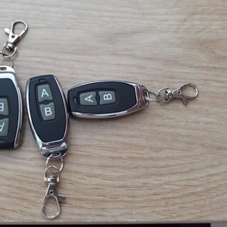 Remote 433Mhz Fixed 2 Nút AB Vỏ Inox