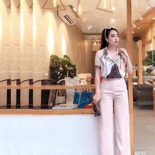 Quần ống rộng TUYẾT MƯA KHOÁ SƯỜN cho đôi chân dài