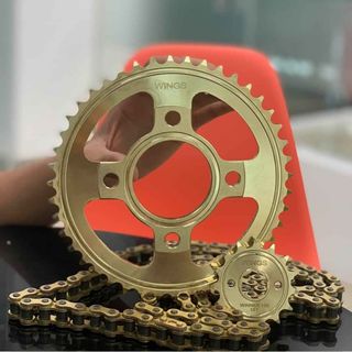 Nhông sên dĩa WINGS mạ Vàng của dòng xe Exciter 2015 và Winner 150