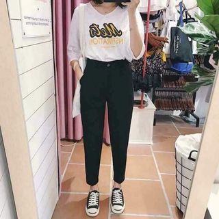 Quần tây nữ baggy đi học đi làm công sở vải đẹp