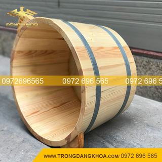 Chậu ngâm chân gỗ thông giá rẻ