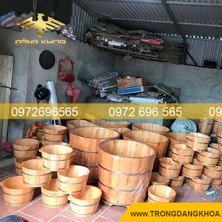 Chậu ngâm chân gỗ thông giá rẻ