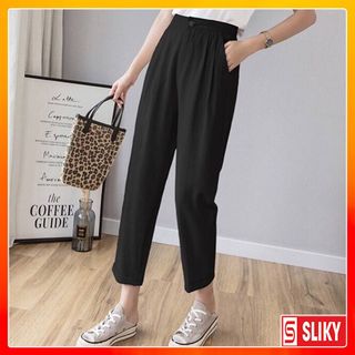 Quần baggy đũi xước có khuy siêu hot