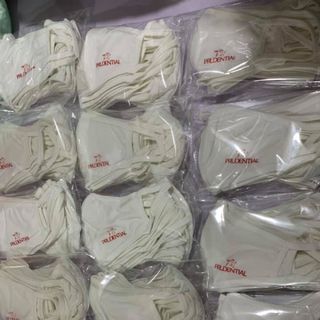 khẩu trang 2 lớp kháng khuẩn in logo