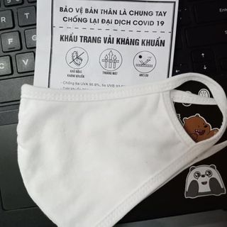 Khẩu trang kháng khuẩn có in logo, chống covid 19
