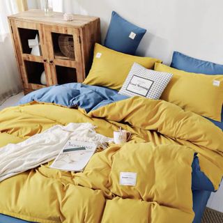 Bộ Chăn Ga Cotton Tixi Hàn Quốc 2 màu