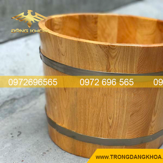 Chậu gỗ ngâm chân gỗ pơ mu cao cấp