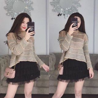 Chân váy ren NHIỀU TẦNG NGẮN có quần bên trong