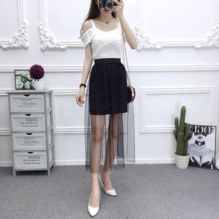 Chân váy ren 2 lớp siêu đẹp, siêu mềm