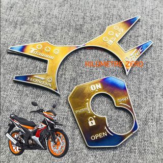Bộ Tem Titan Dán Ghi Đông & Chụp Khóa SONIC 150cc