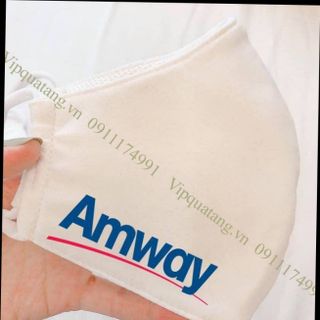 Khẩu trang vải 3 lớp in logo 5