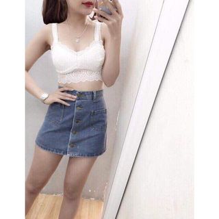 Áo bra ren nhún mặc trong áo vest