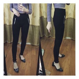 Quần legging 2 túi khoá sườn chất UMI