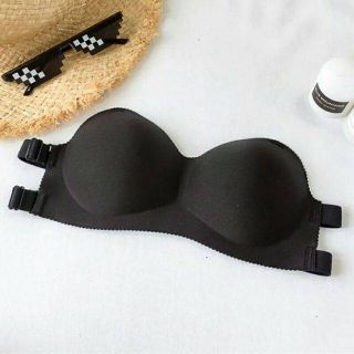 Áo ngực su đúc bàn tay cúp không dây kèm dây trong cho áo hở lưng