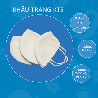 Khẩu Trang Kháng Khuẩn KT5 - Hàng Đã Kiểm Nghiệm