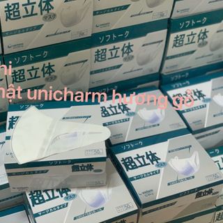 KHẨU TRANG 3D UNICHARM HƯƠNG GỖ ĐẶC BIỆT
