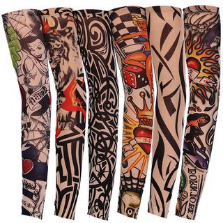 Bộ 02 ĐÔI găng tay hình xăm tattoo hoạ tiết ngẫu nhiên