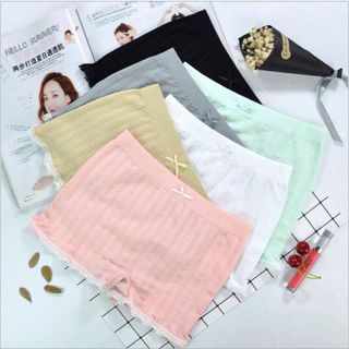Quần đùi short mặc trong váy gân tăm