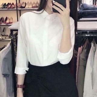 Áo sơ mi trắng dài tay thời trang