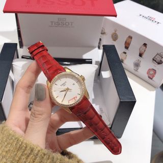 Đồng hồ Ts da nữ viền đá