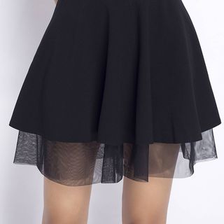 Váy xòe phối lưới chân siêu xinh