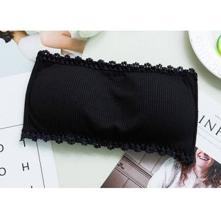 Áo bra cotton viền ren, đanh, không xù