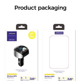 Mẫu mới joyroom jr-CL01 tẩu sạc ô tô kiêm nghe nhạc MP3.,kết nối điện thoại qua bluetooth , kết nối dàn âm thanh trên xe qua sóng FM 87.5