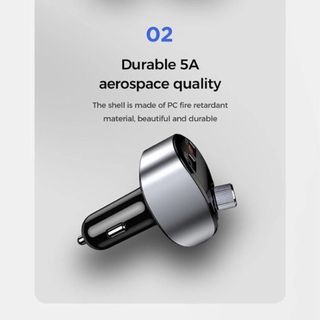 Mẫu mới joyroom jr-CL01 tẩu sạc ô tô kiêm nghe nhạc MP3.,kết nối điện thoại qua bluetooth , kết nối dàn âm thanh trên xe qua sóng FM 87.5